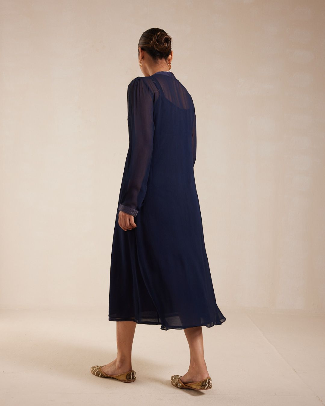 Blue Georgette Dress