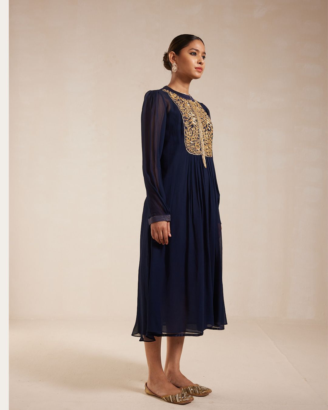 Blue Georgette Dress