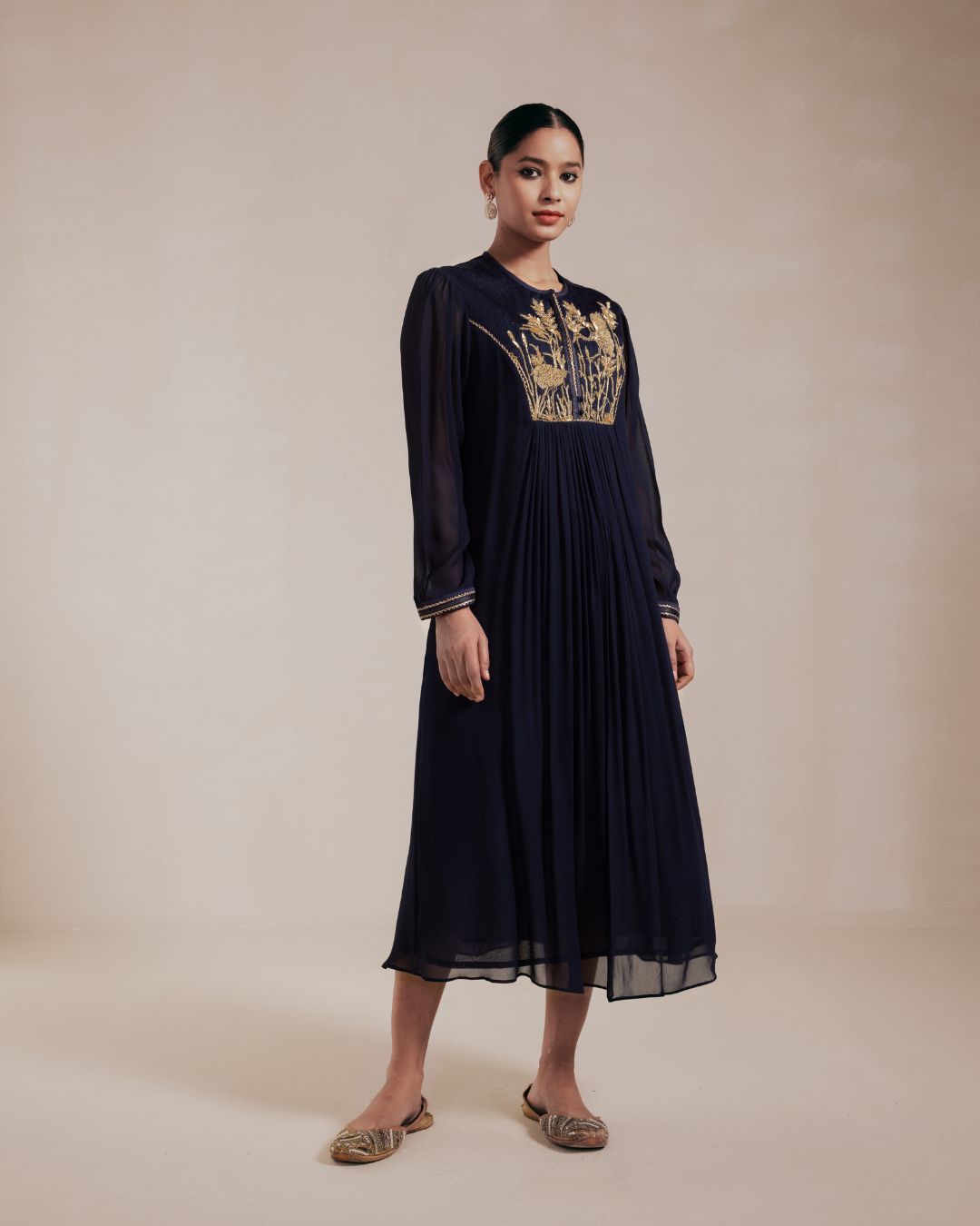 Blue Georgette Dress