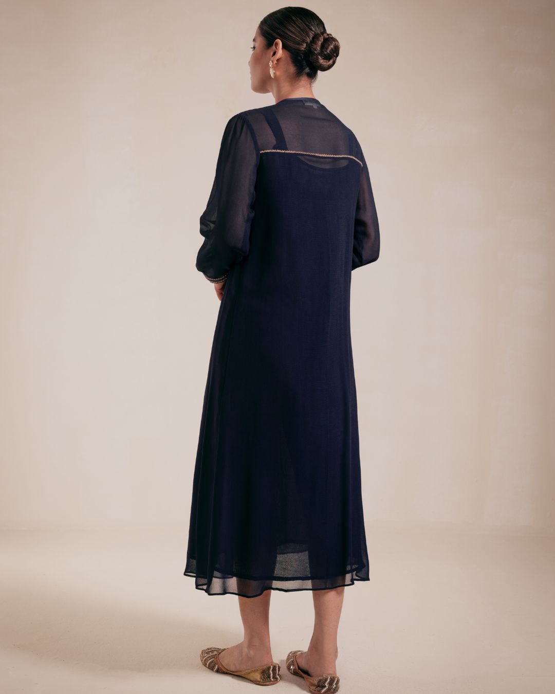 Blue Georgette Dress