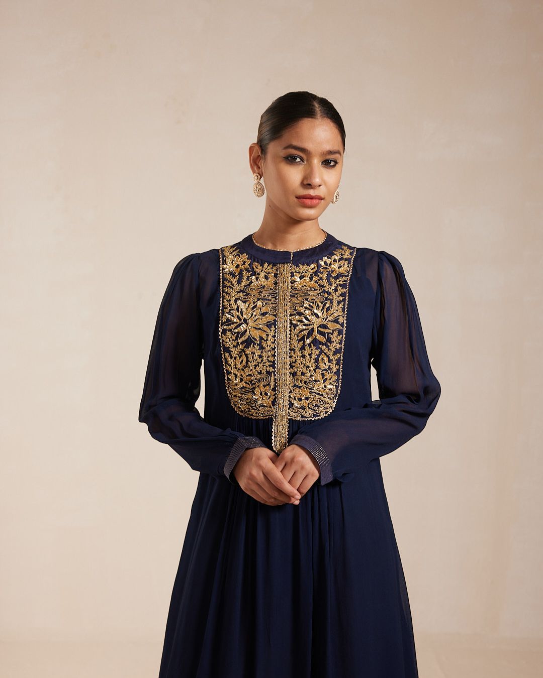 Blue Georgette Dress