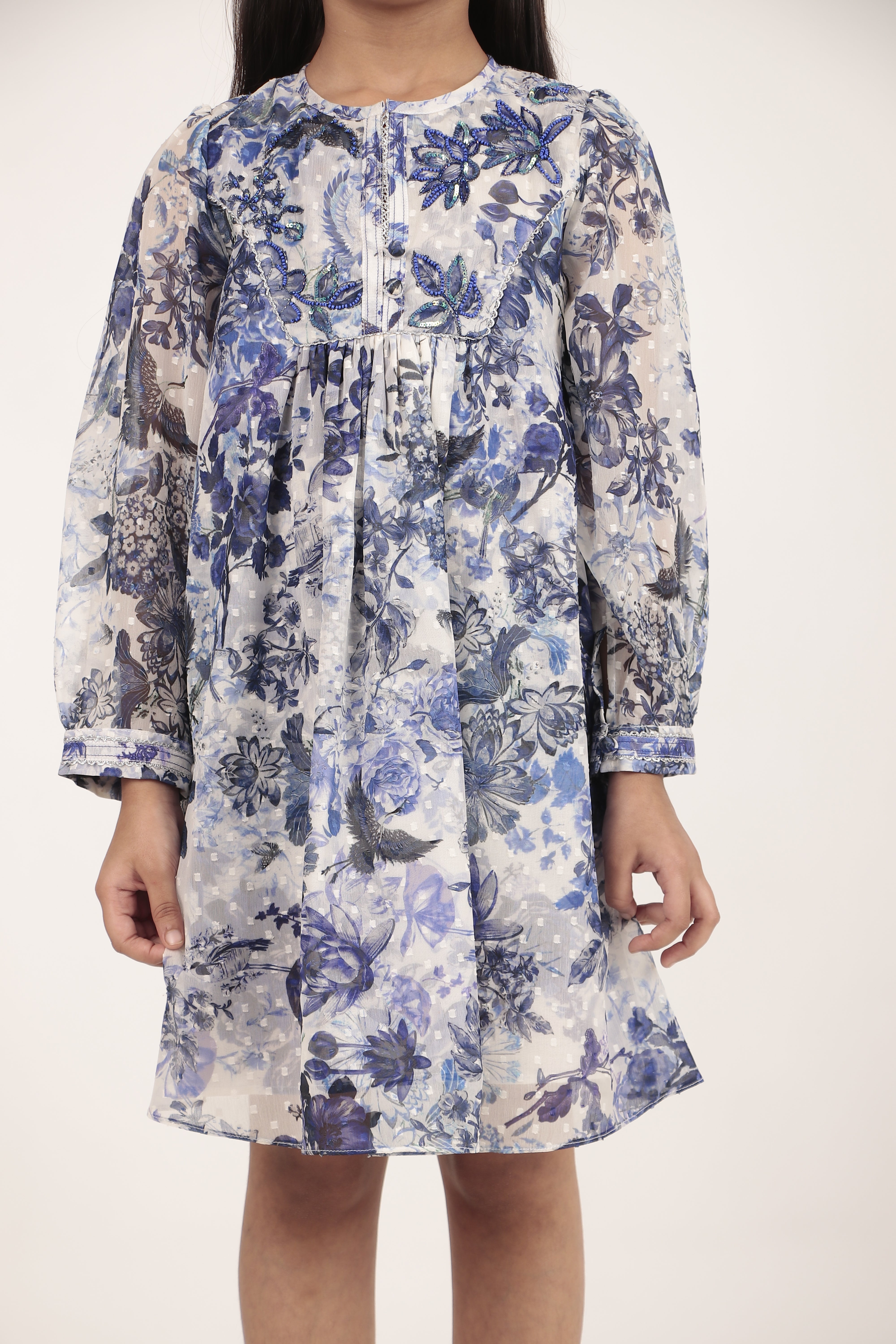 Green Printed Kurta Set