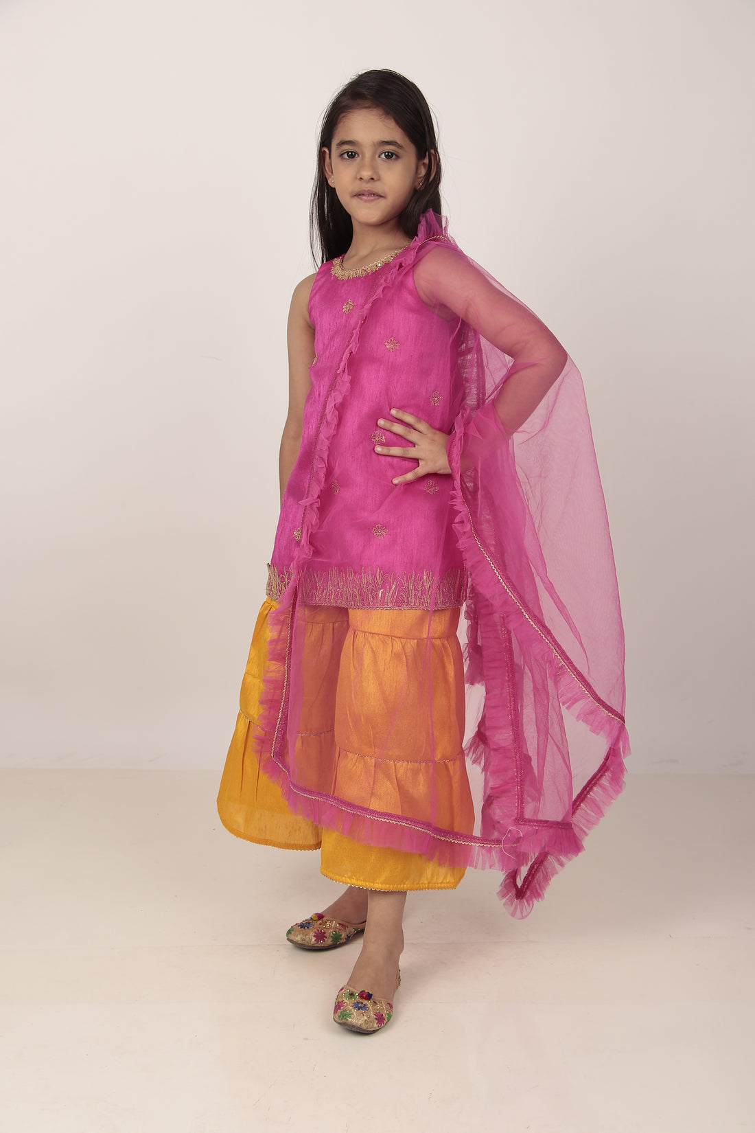 Pink Kurta & Khada Pajama Set