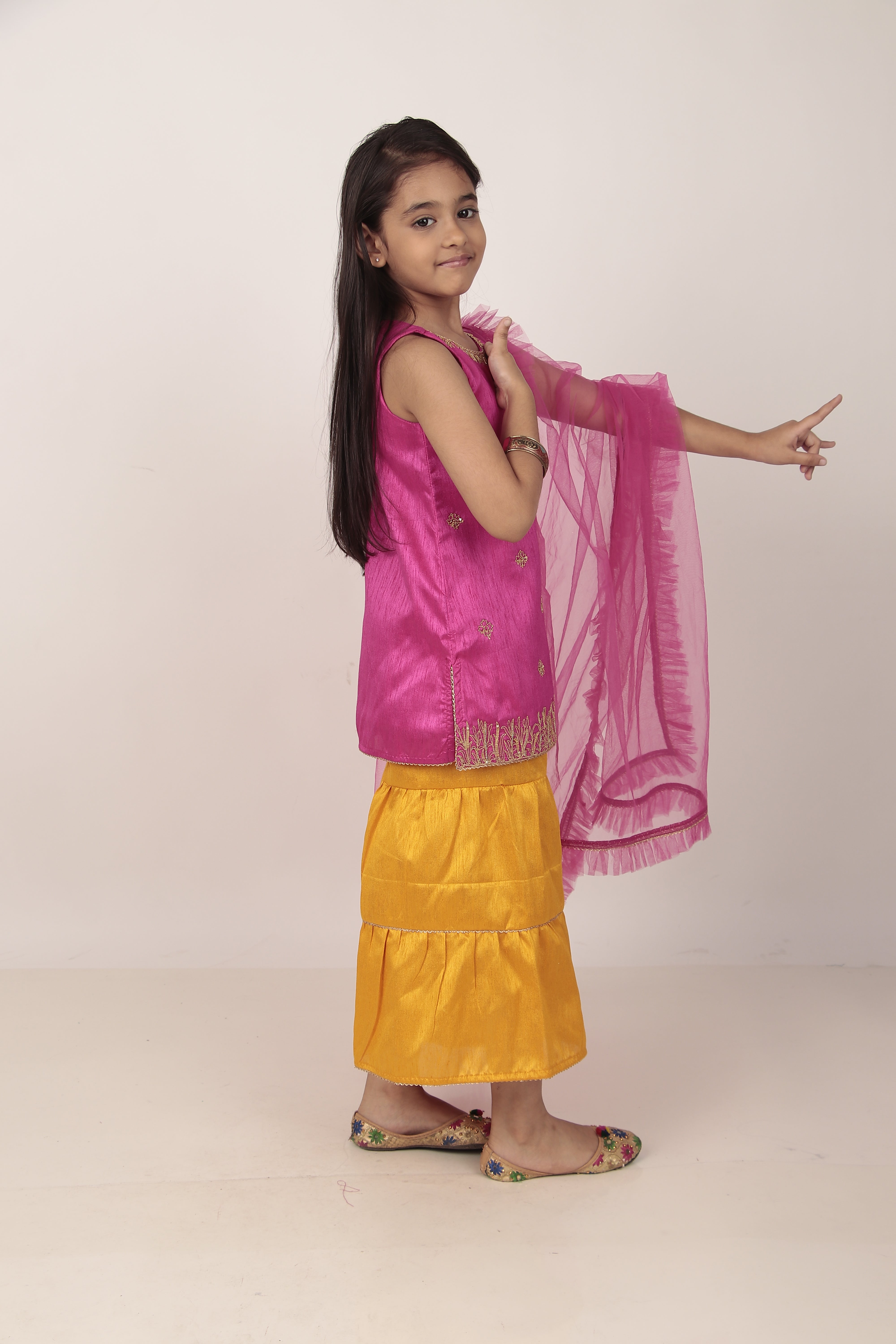 Pink Kurta & Khada Pajama Set