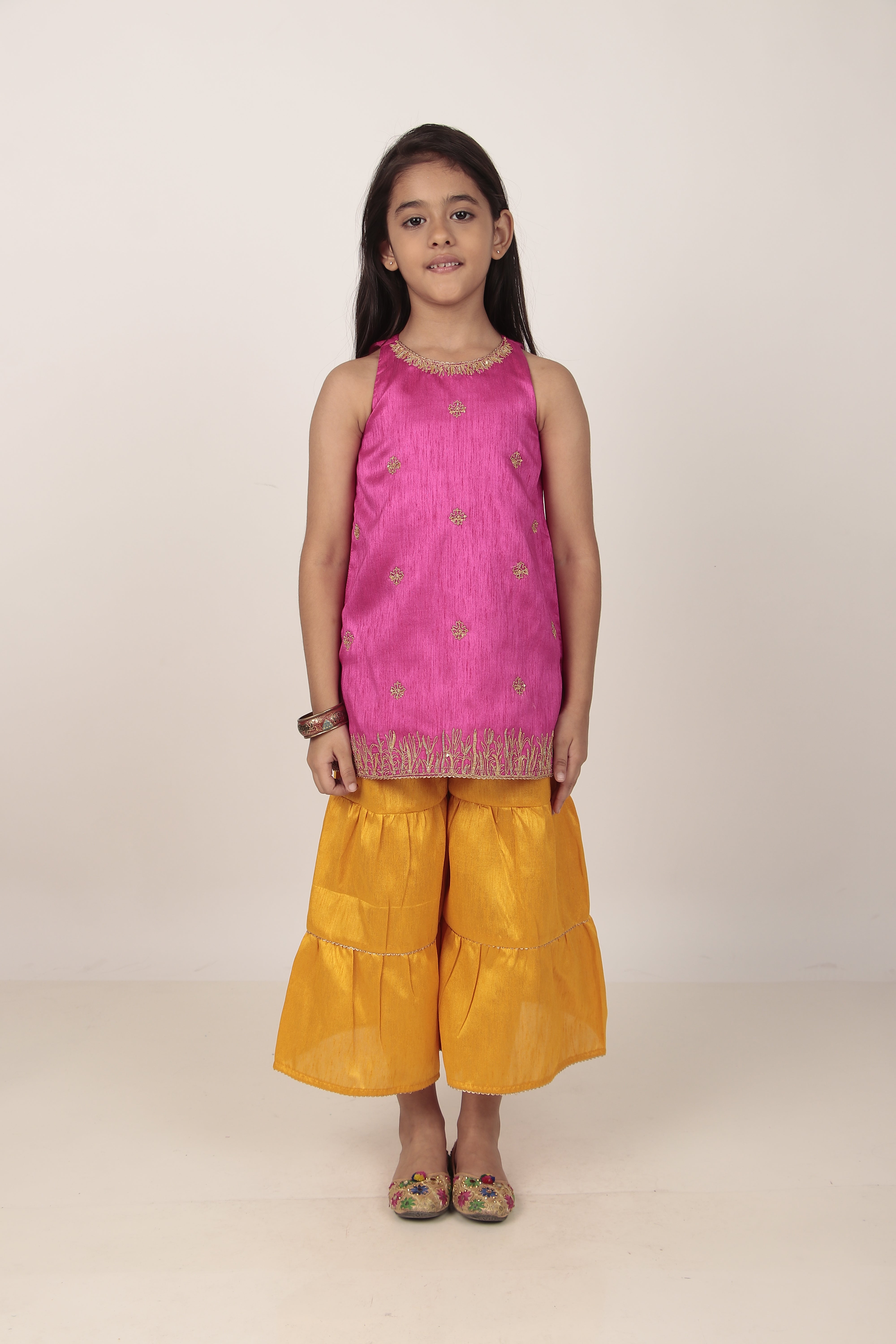 Pink Kurta & Khada Pajama Set