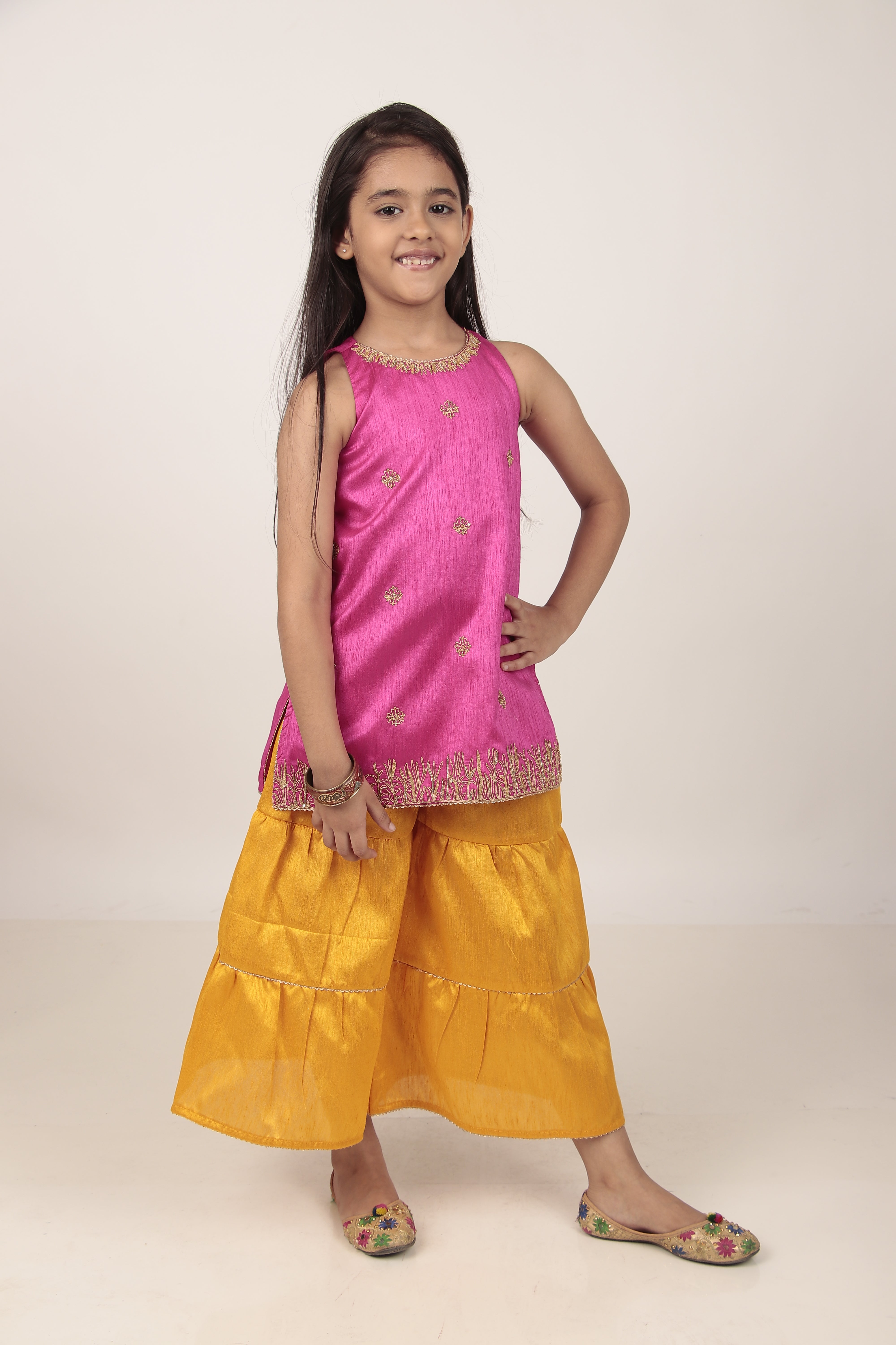 Pink Kurta & Khada Pajama Set